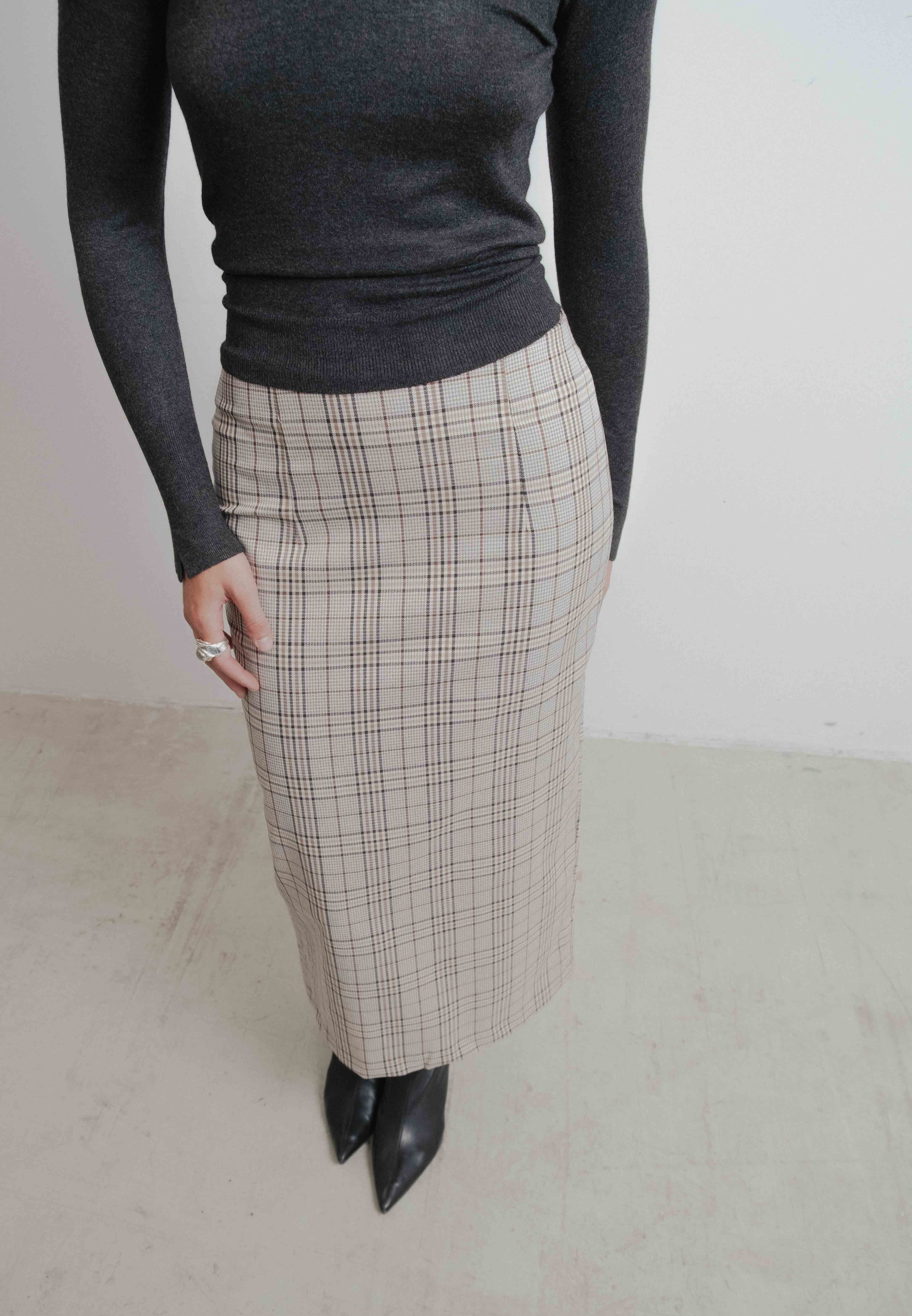 FALDA MIDI DENIM