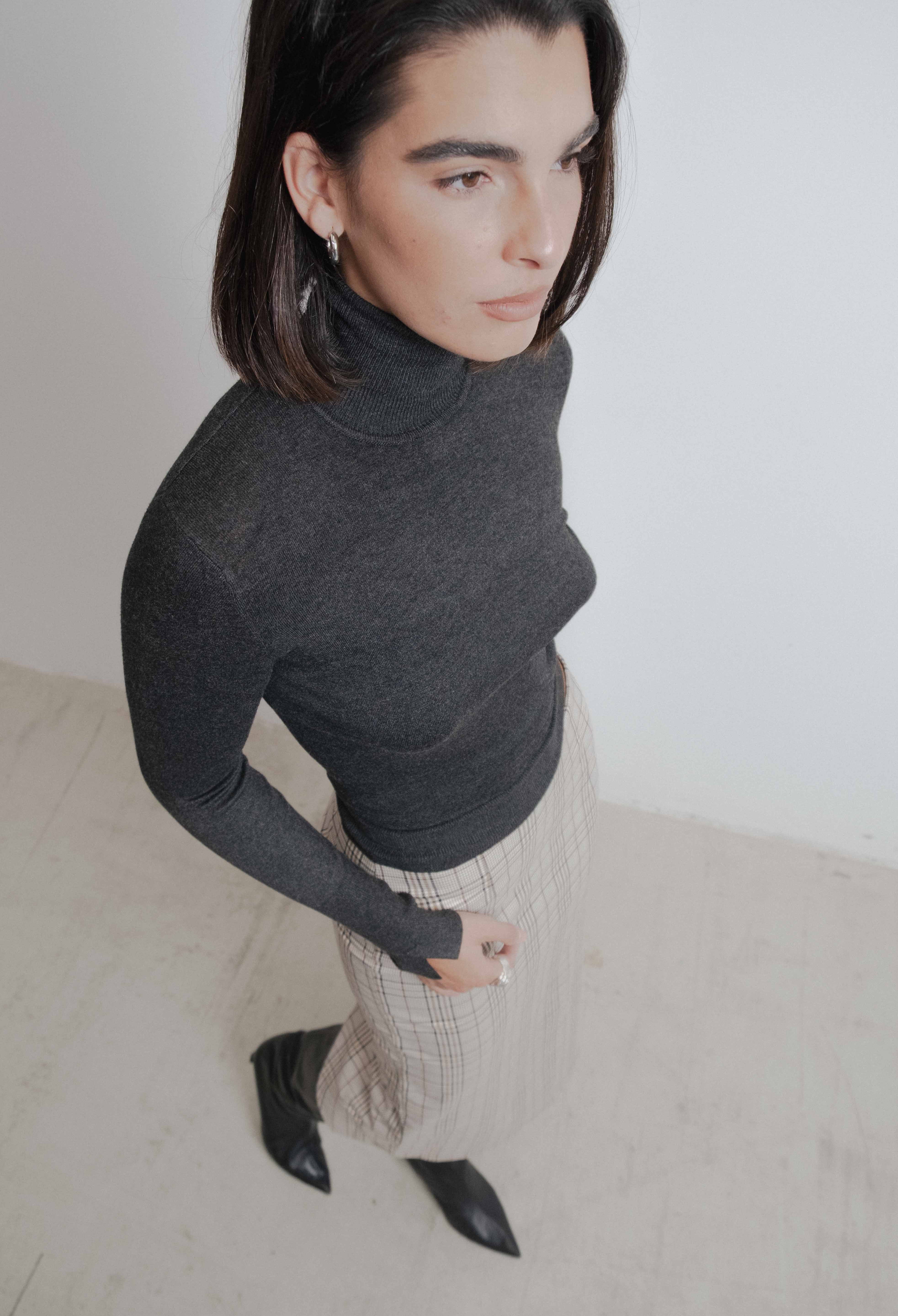 FALDA MIDI DENIM
