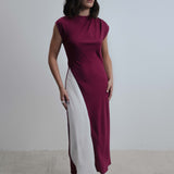 VESTIDO MIDI AURA COMBINADO