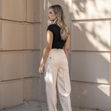 CALÇA DE ALFAIATARIA BEGE