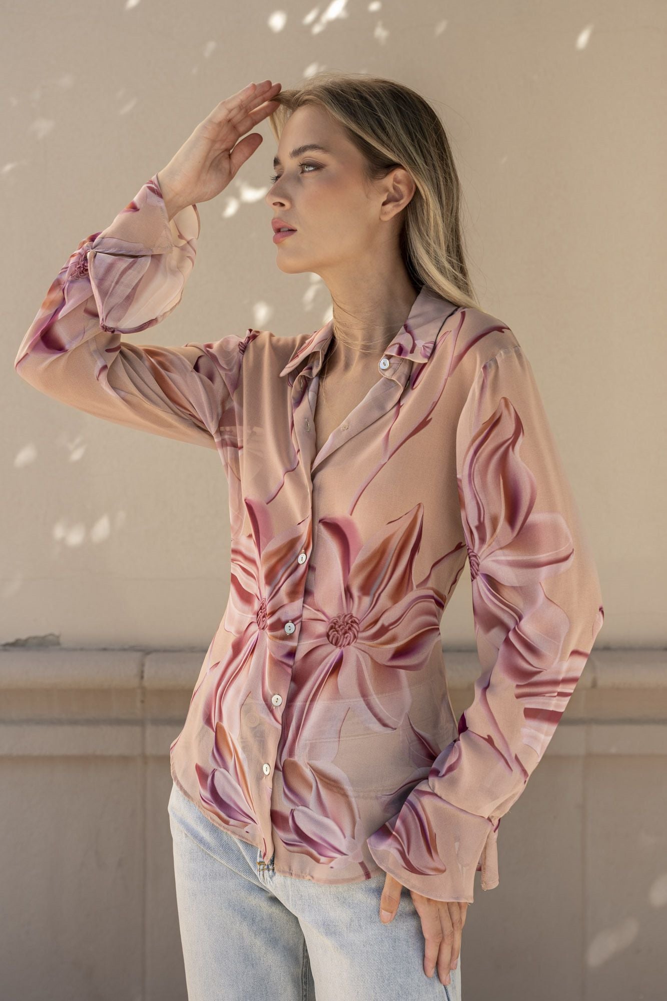 CAMISA ÍRIS SEMITRANSPARENT