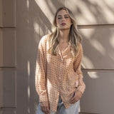 CAMISA ESTAMPADA SEMITRANSPARENTE
