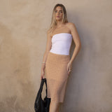 SAIA MIDI EM REDE ESTAMPADA