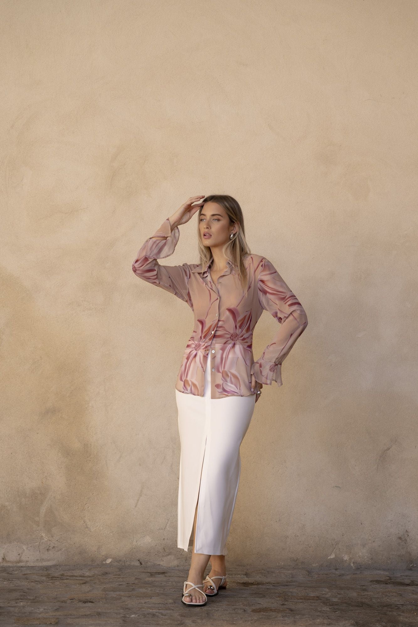 CAMISA ÍRIS SEMITRANSPARENT