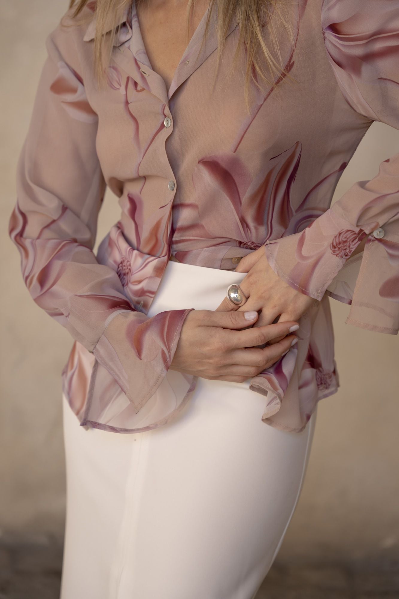 CAMISA ÍRIS SEMITRANSPARENT
