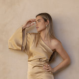 VESTIDO YUS MIDI ASIMETRICO
