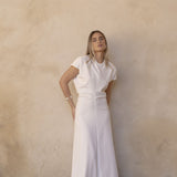 VESTIDO MIDI FRUNCES