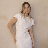 VESTIDO MIDI FRUNCES