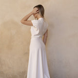VESTIDO MIDI FRUNCES