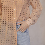 CAMISA ESTAMPADA SEMITRANSPARENTE