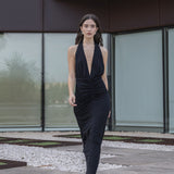 VESTIDO ZÉLIA HALTER FRANZIDO
