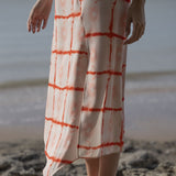 SAIA MIDI ESTAMPADA TERRACOTA