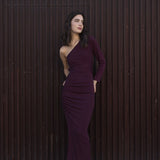 VESTIDO MIDI ASSIMÉTRICO ELEGANTE
