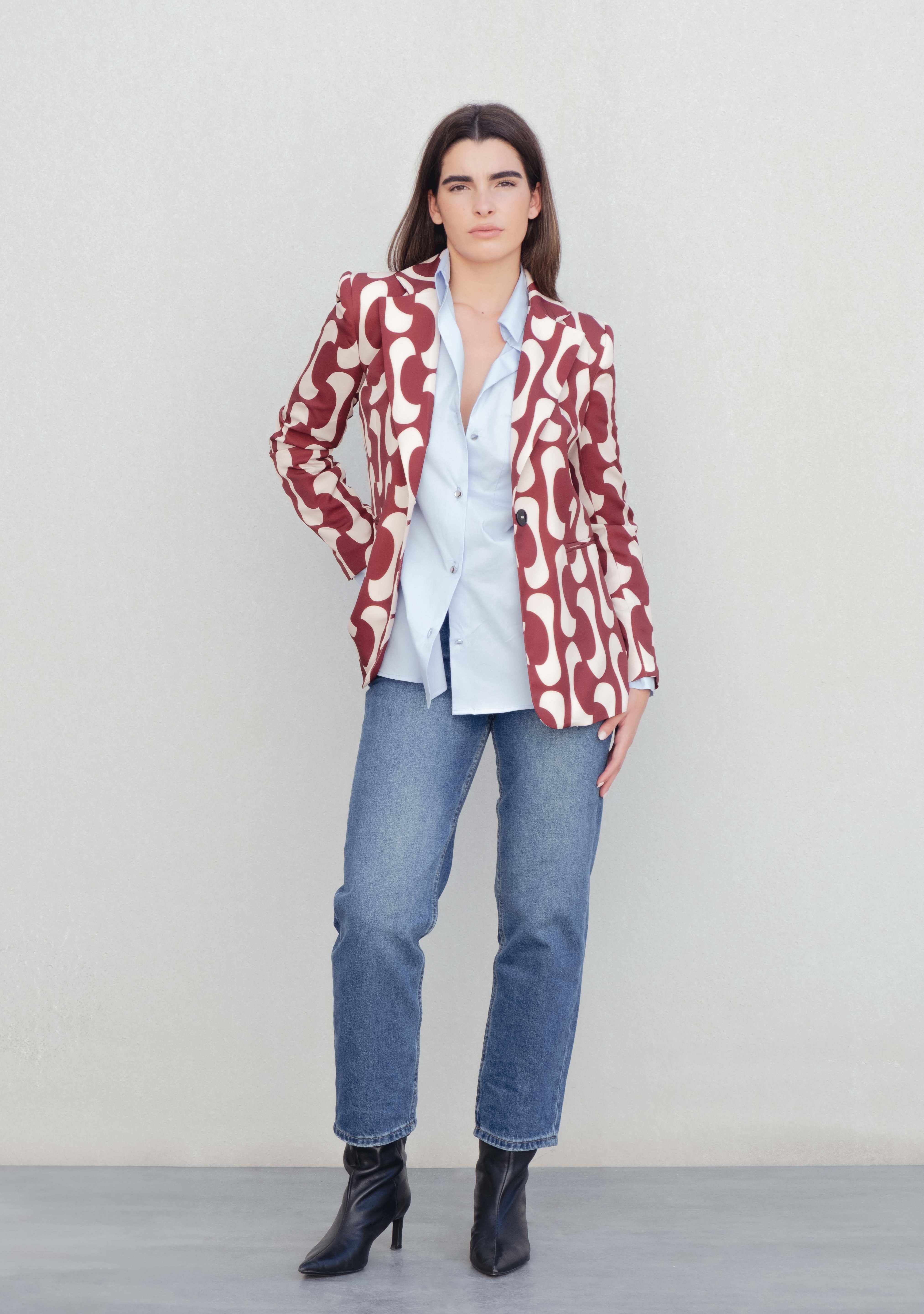 BLAZER ESTAMPADO RETRO