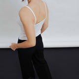 CALÇA CULOTTE PRETA COM CINTO