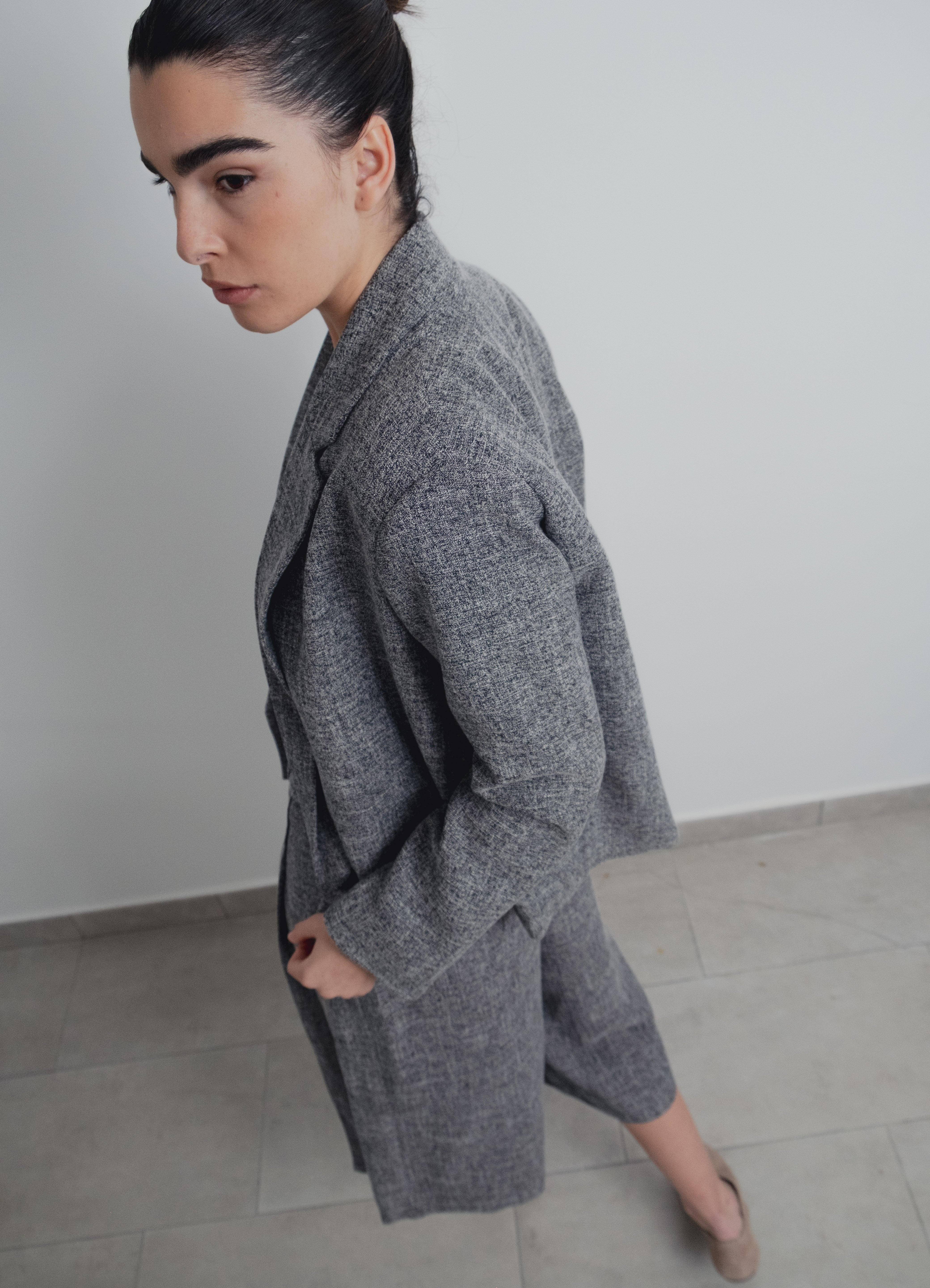 BLAZER ESTRUCTURA CRUZADA CROPPED