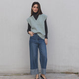 COLETE MILA DE MALHA OVERSIZED