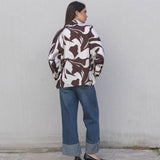 BLUSA SATINADA ESTAMPADA