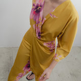 VESTIDO MIDI ESTAMPADO SATINADO