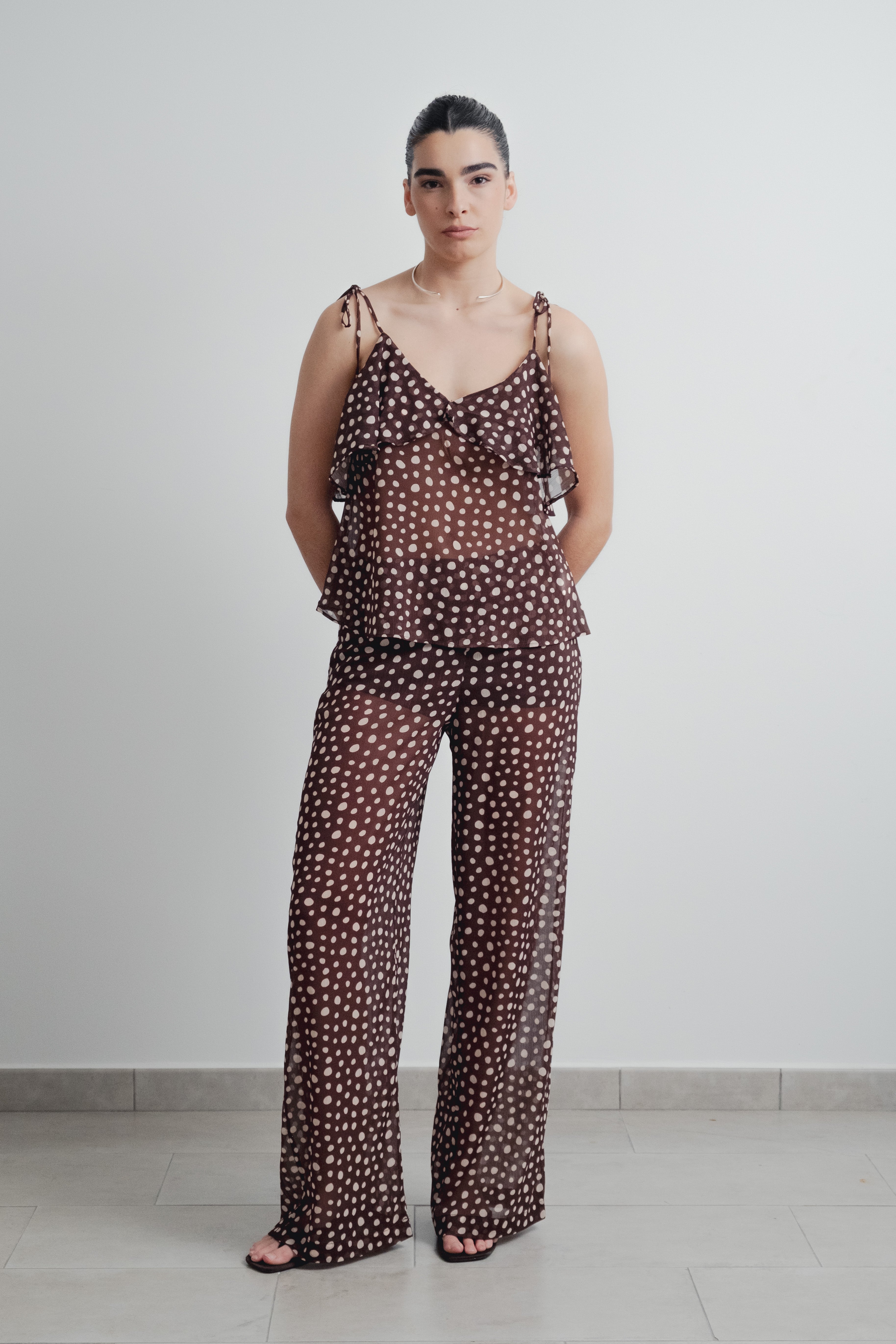 TOP CELESTE VOLANTE