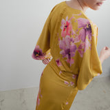 VESTIDO MIDI ESTAMPADO SATINADO