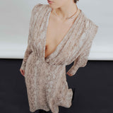 VESTIDO AMELIE GASA ESTAMPADO ANIMAL