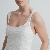 VESTIDO MIDI PERFORADO