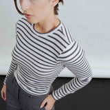 CAMISOLA LISTADA MANGA COMPRIDA