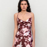 VESTIDO HELENA ACETINADO ESTAMPADO