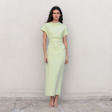 VESTIDO MIDI FRUNCES