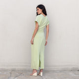 VESTIDO MIDI FRUNCES