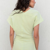 VESTIDO MIDI FRUNCES