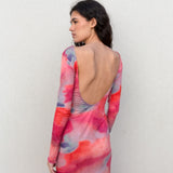 VESTIDO ELISA LONGO ESTAMPADO
