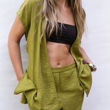 BLUSA CROPPED CRUZADA COM LAÇADA